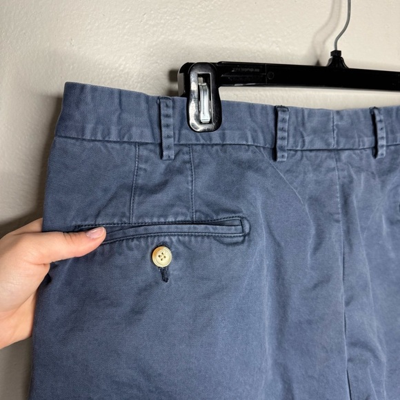 PETER MILLAR Men's Winston Washed Twill Short in Navy Blue - Picture 6 of 10